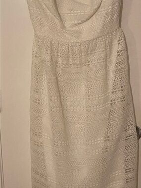 J. Crew IVORY Lace Crocheted Dress